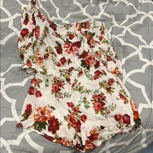 Off shoulder fashion nova romper